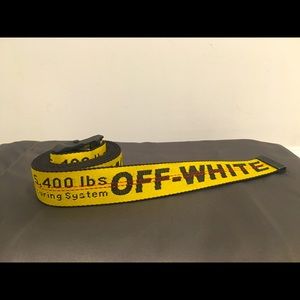 Off-White industrial web logo belt